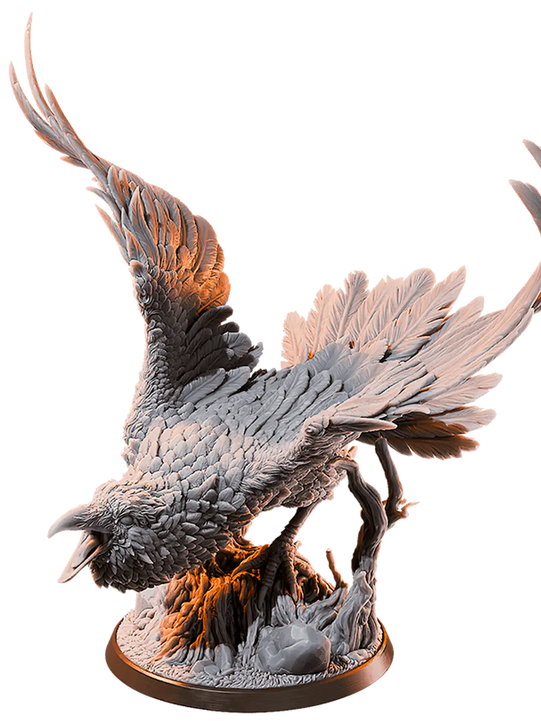 Miniatura 32 mm cuervo gigante (base 5 cm diámetro) 1