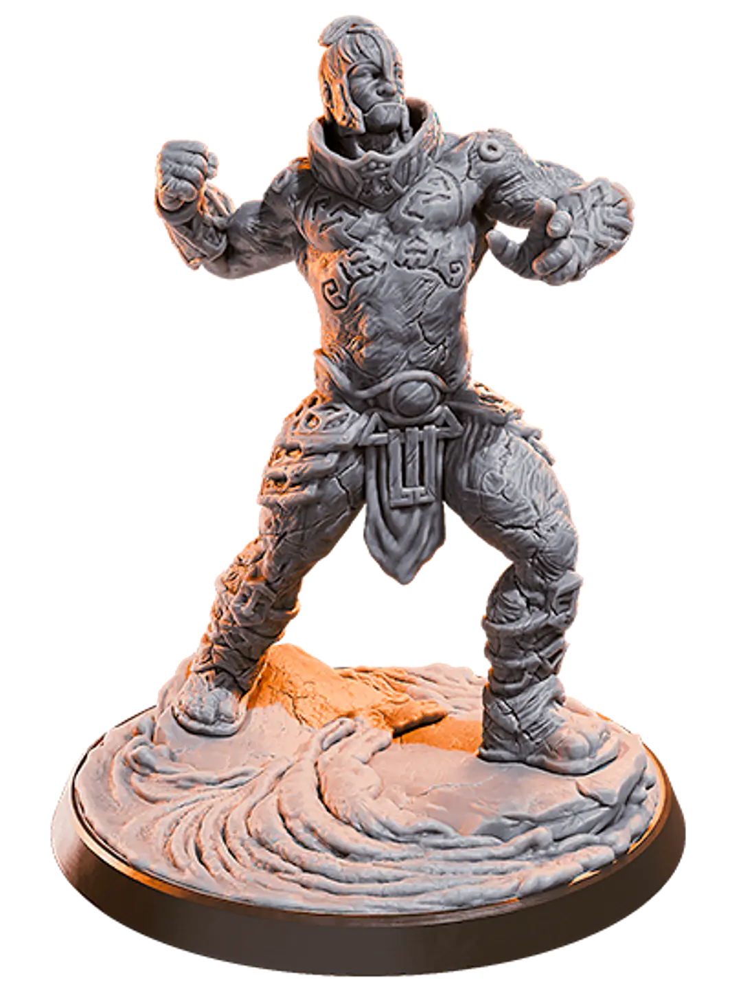Miniatura 32 mm gigante de arcilla (base 5 cm diámetro) 1