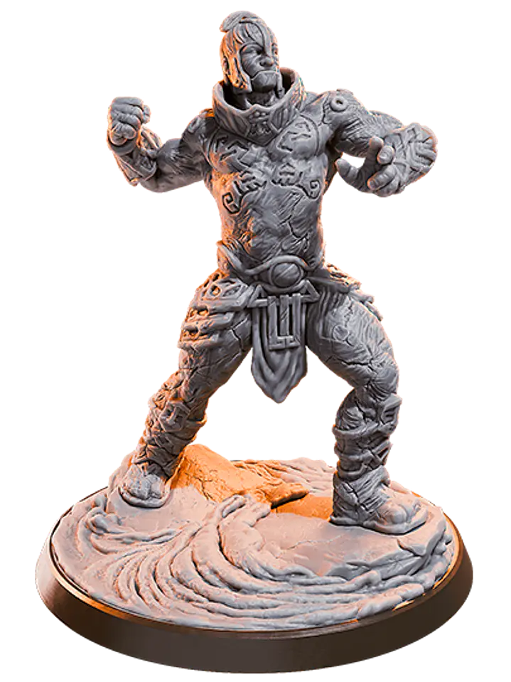 Miniatura 32 mm gigante de arcilla (base 5 cm diámetro) 1