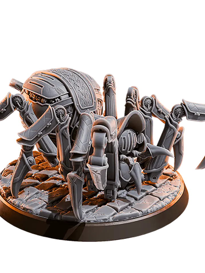 Miniatura 32 mm araña de acero (base 5 cm diámetro) 1