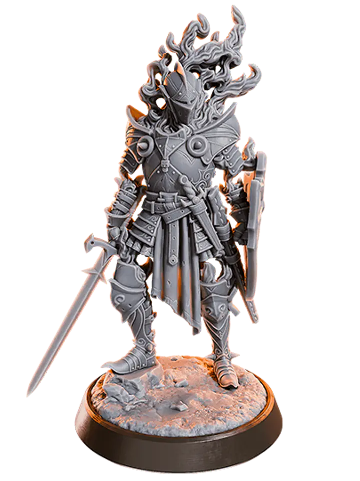 Miniatura 32 mm caballero de fuego 1