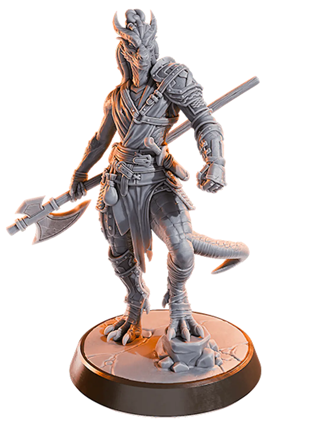 Miniatura 32 mm lagarto guerrero 1