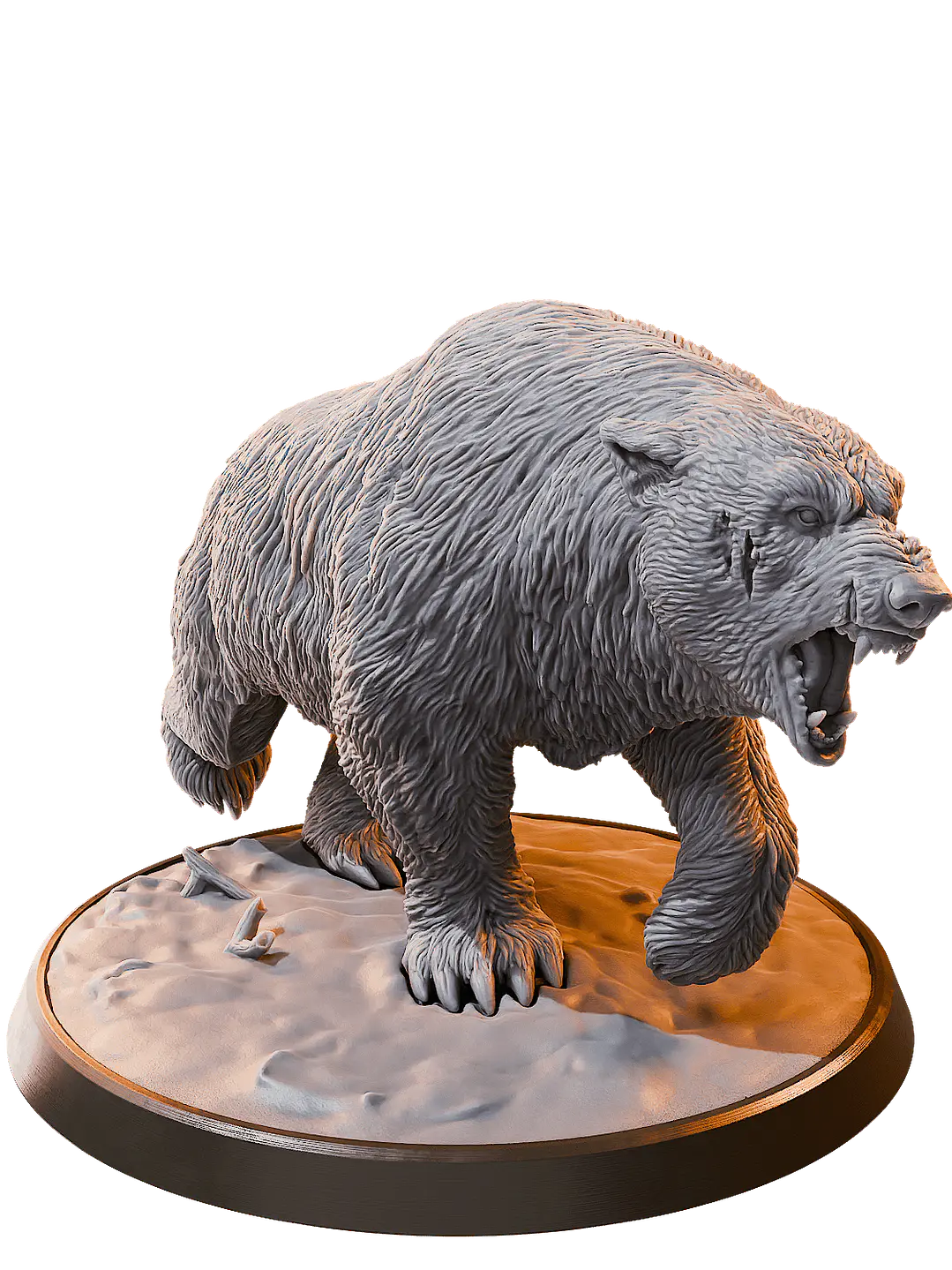 Miniatura 32 mm oso polar (base 5 cm diámetro) 1
