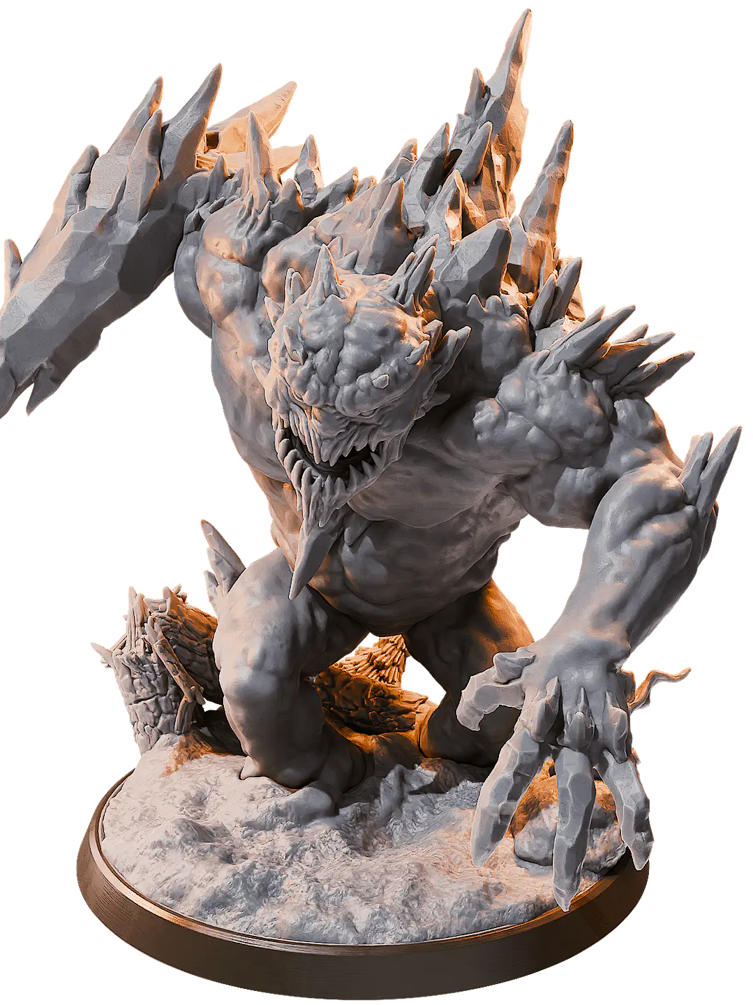 Miniatura 32 mm golem de hielo (base 5 cm diámetro) 1