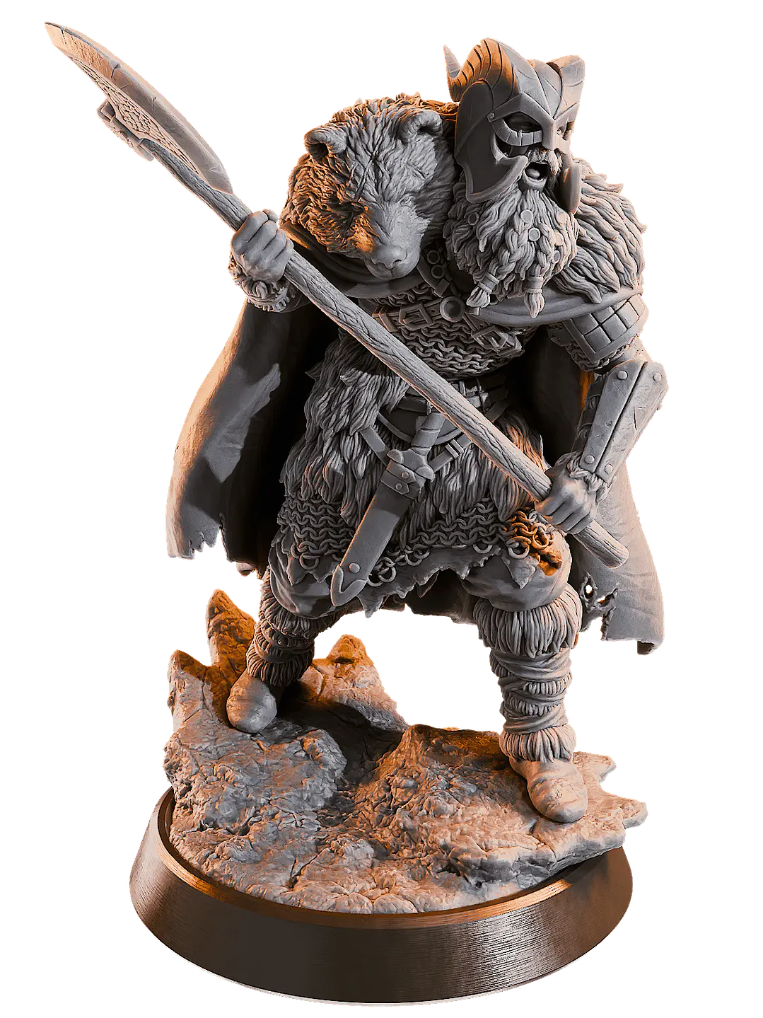 Miniatura 32 mm guerrero nórdico 1