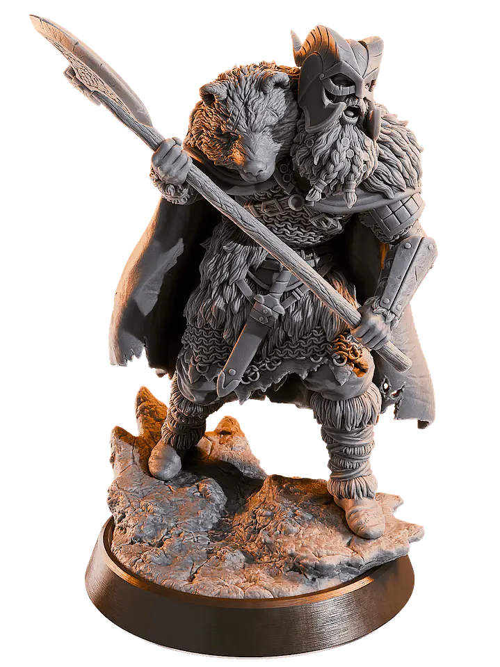 Miniatura 32 mm guerrero nórdico 1