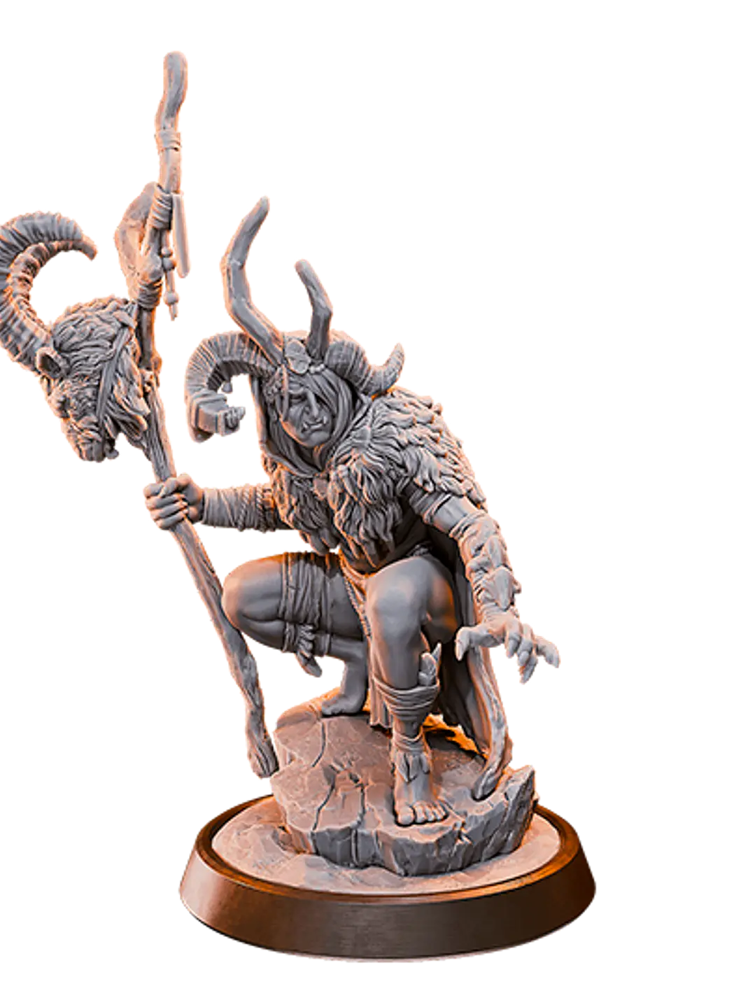 Miniatura 32 mm orco chamán  1