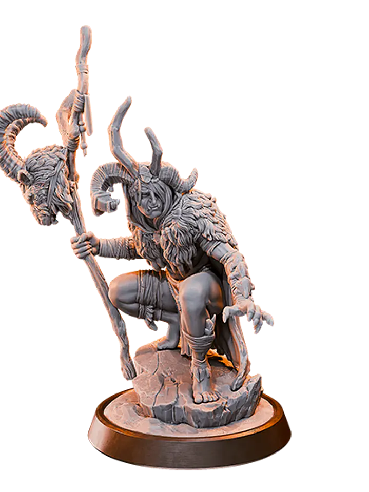 Miniatura 32 mm orco chamán  1