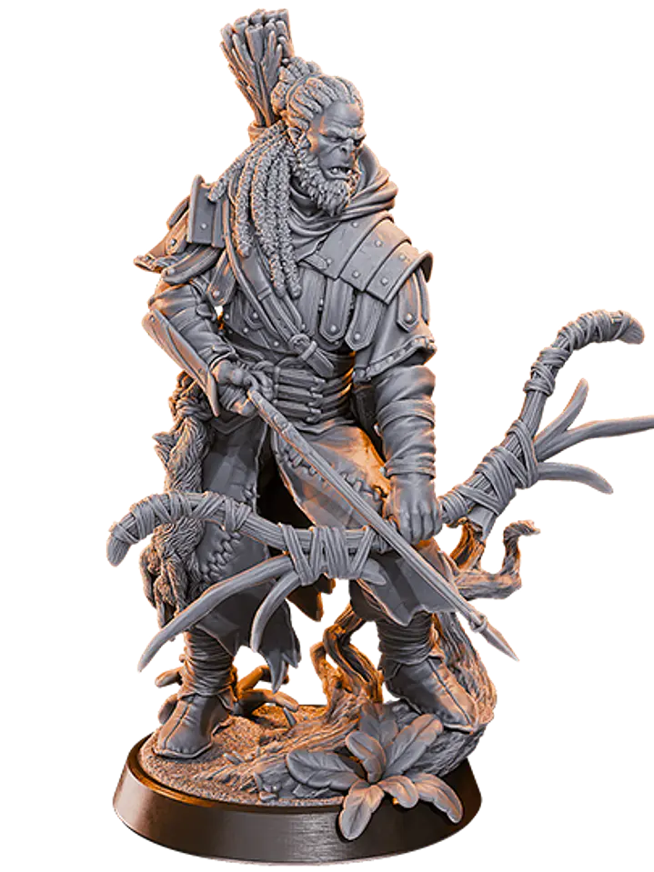 Miniatura 32 mm orco guerrero 1