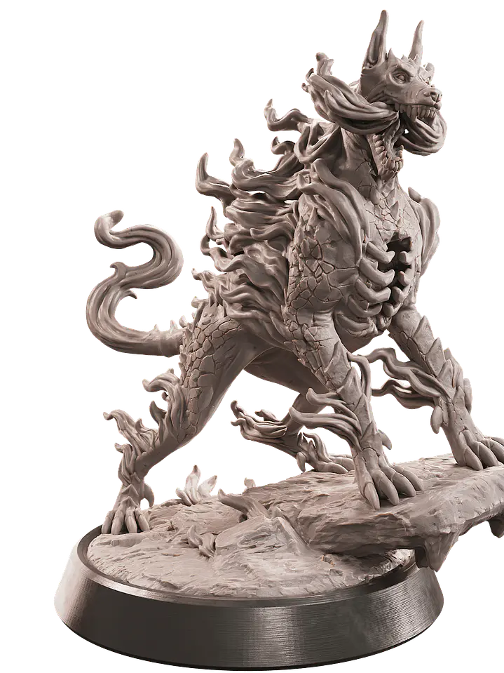 Miniatura 32 mm perro infernal 1