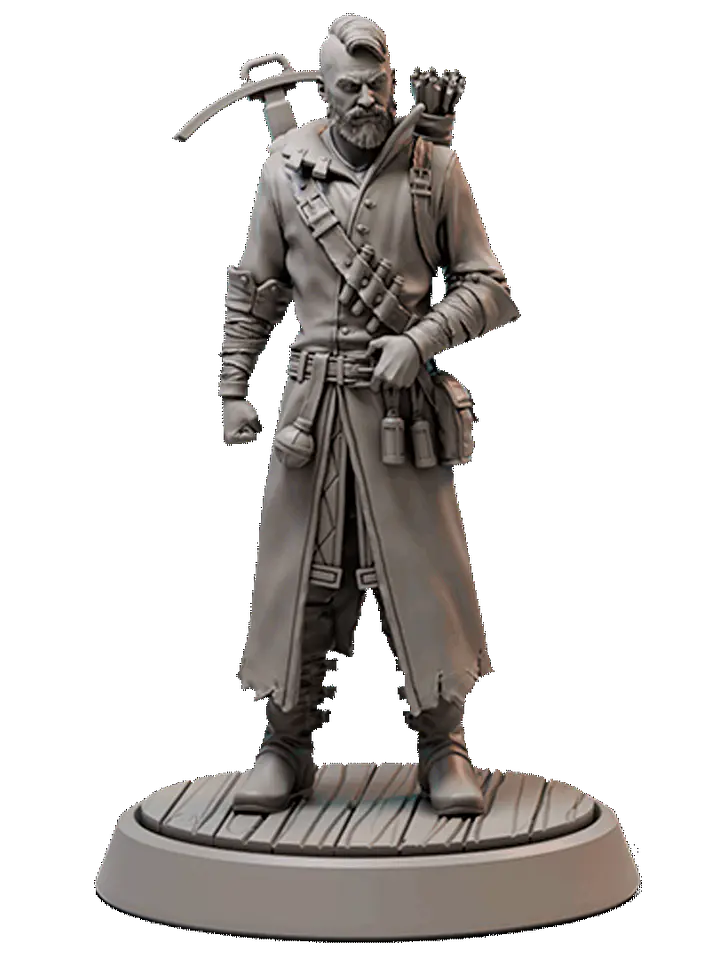 Miniatura 32 mm cazador con ballesta 1