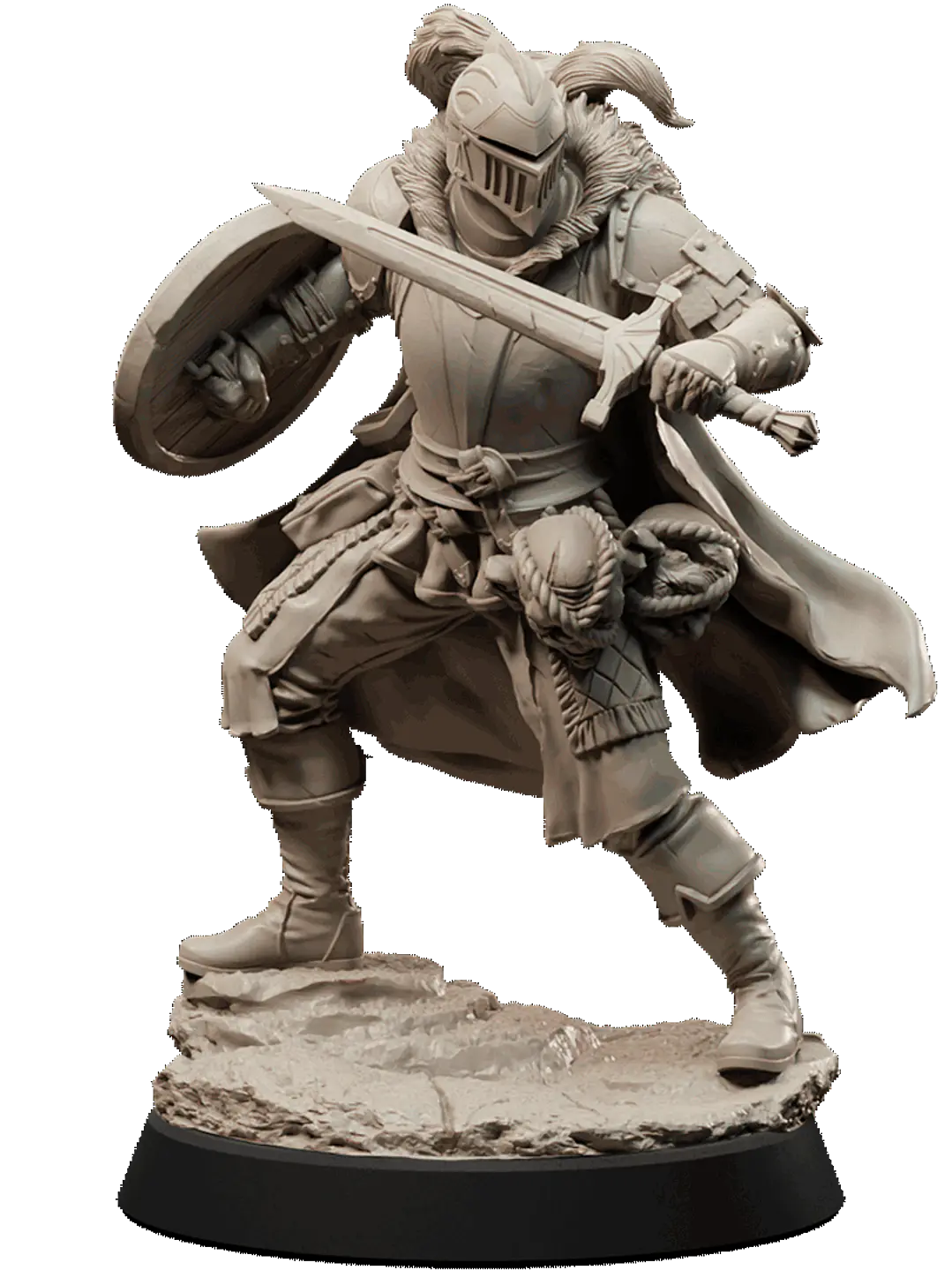 Miniatura 32 mm caballero medieval 1