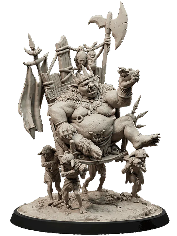 Miniatura 32 mm rey goblin (base 5 cm diámetro) 1