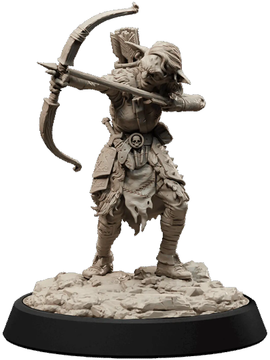 Miniatura 32 mm arquero goblin 1