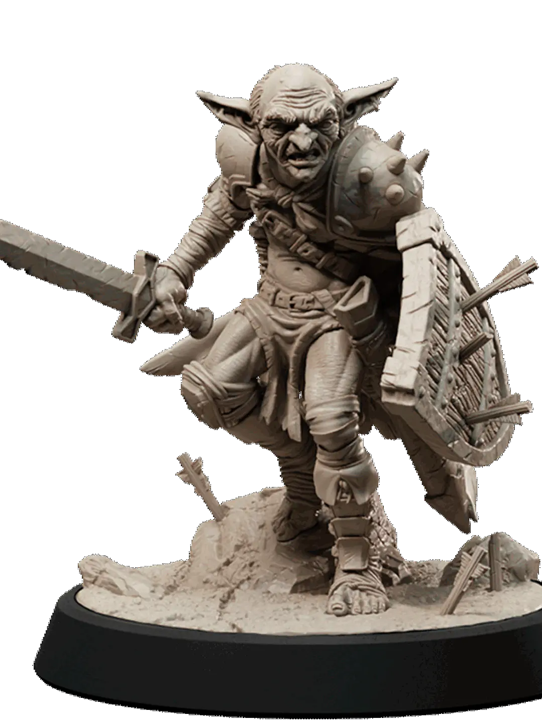 Miniatura 32 mm guerrero goblin 1