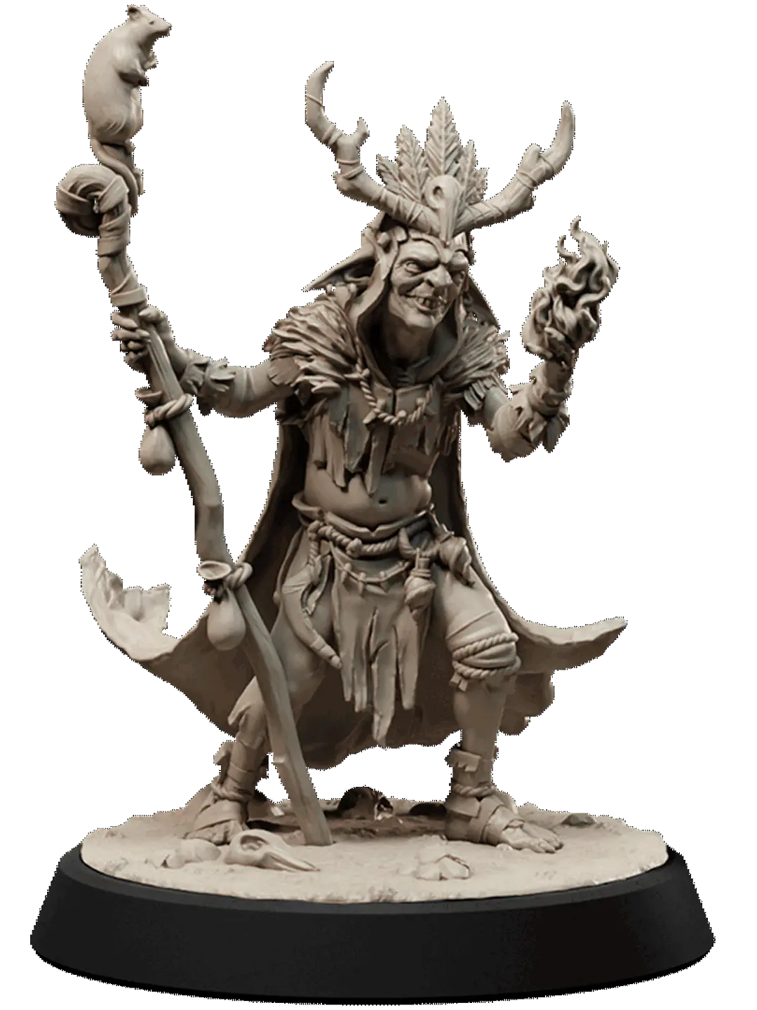Miniatura 32 mm chamán goblin 1