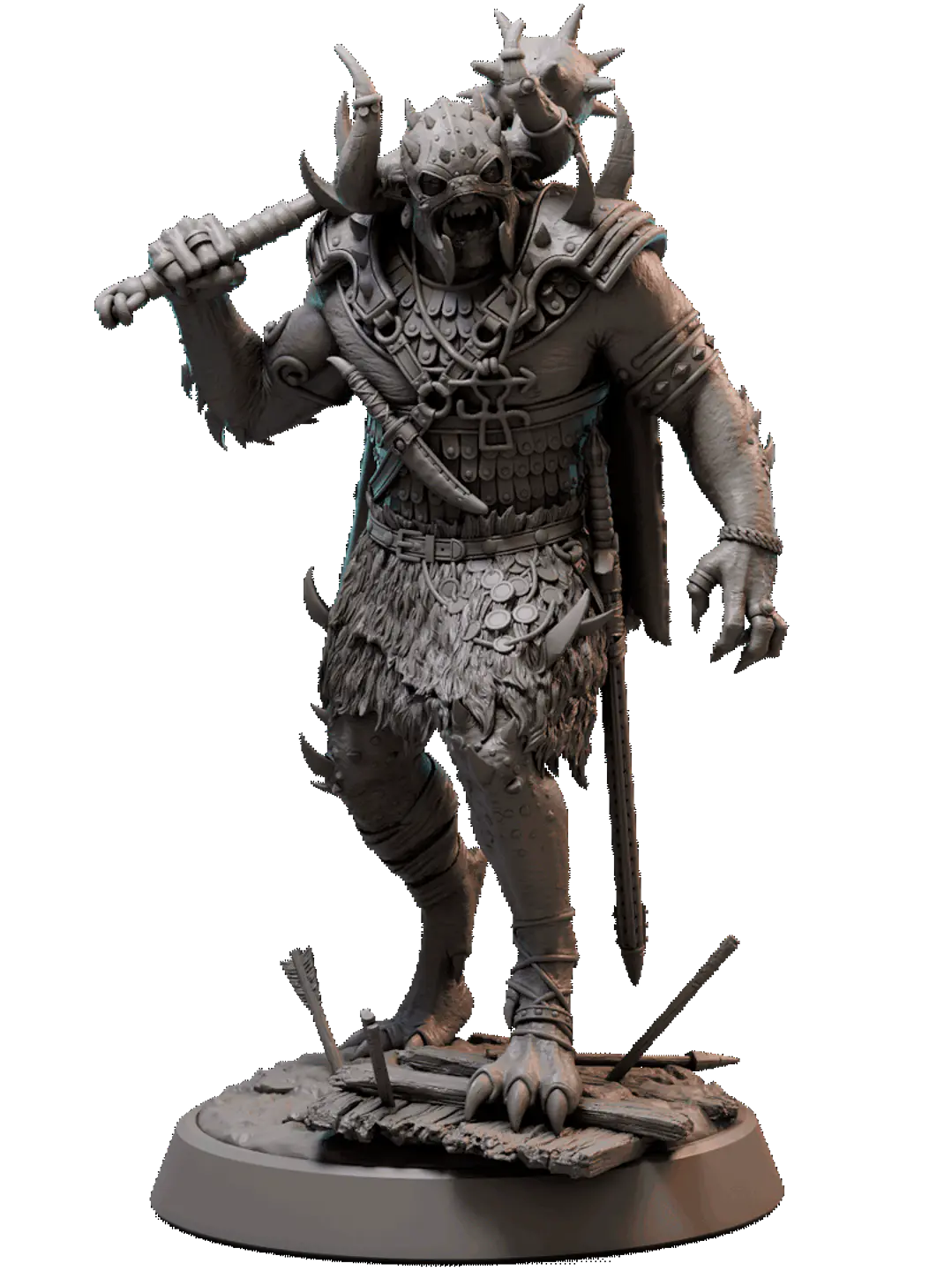 Miniatura 32 mm caballero bestia 1