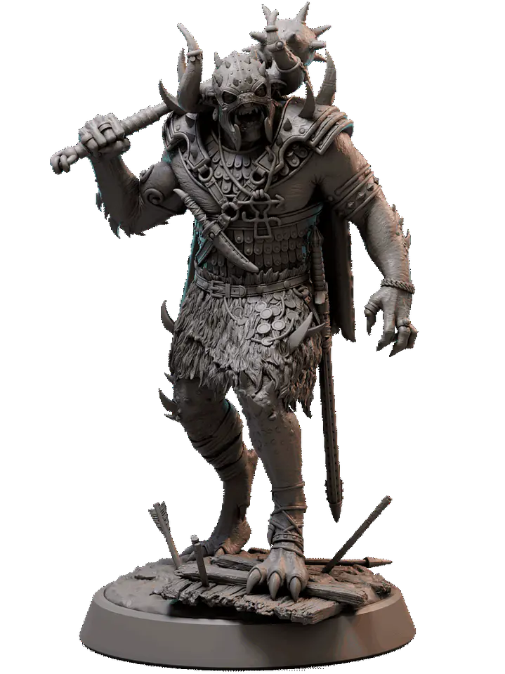 Miniatura 32 mm caballero bestia 1