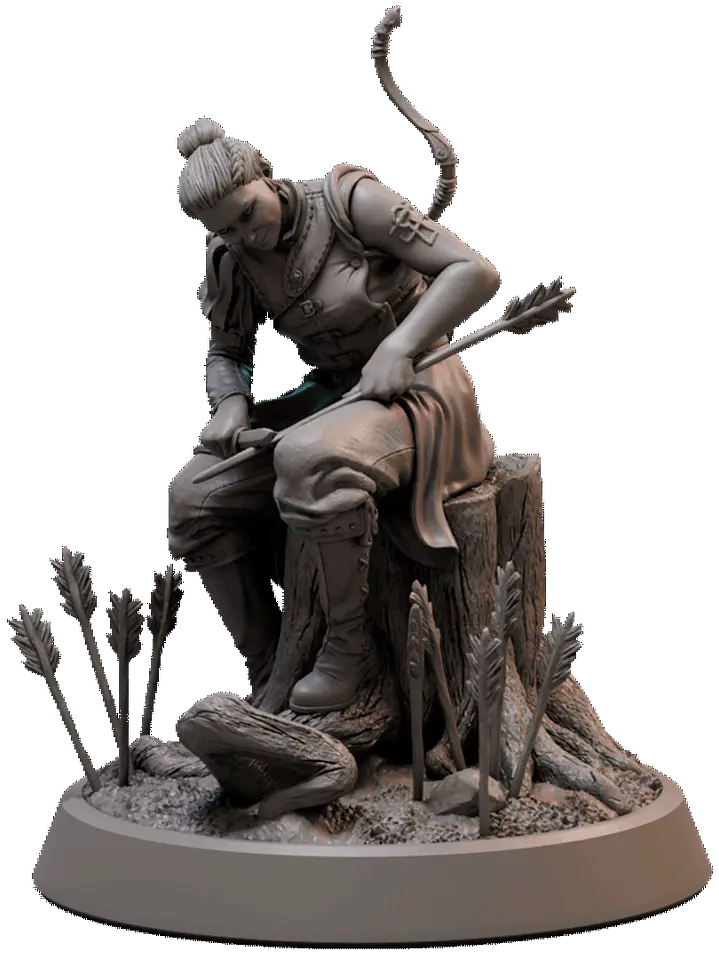 Miniatura 32 mm elfa arquera  1