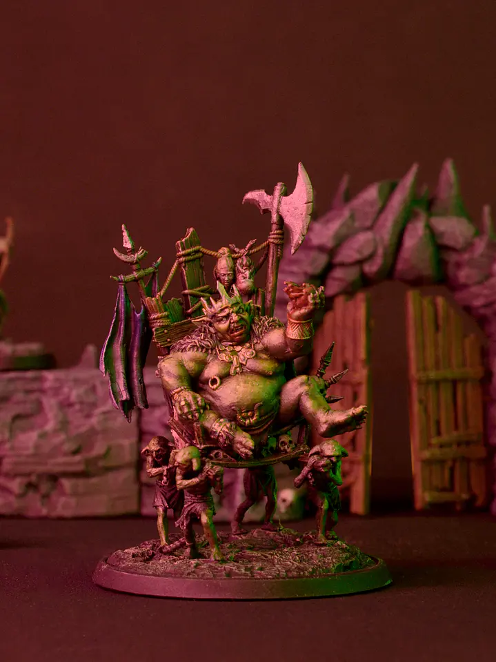 Set ambientación miniaturas goblins 32 mm 2