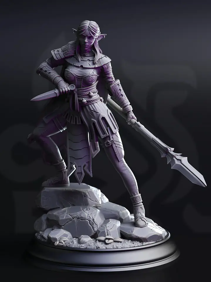 Drow de las profundidades 32mm 1