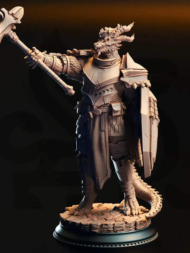Paladín Draconiano 32 mm 1