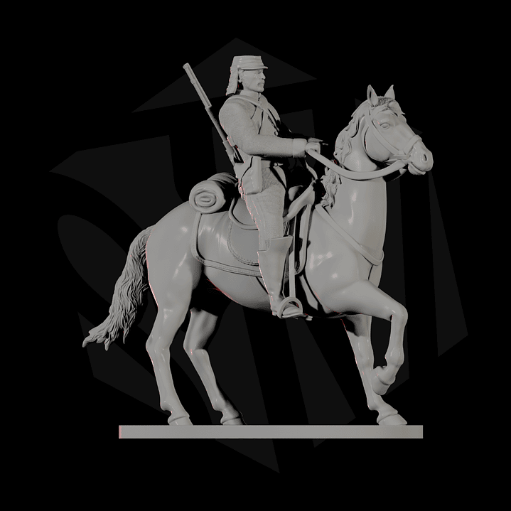 Soldado caballería chilena 50 mm 1