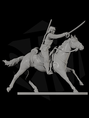 Soldado caballería chilena 50 mm