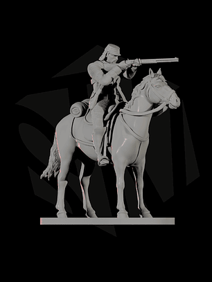 Soldado caballería chilena 50 mm