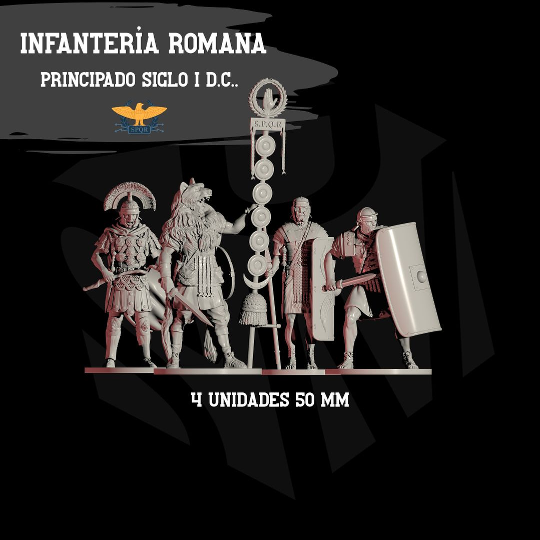Infantería romana del Principado (siglo I d. C.) 4 unidades 1