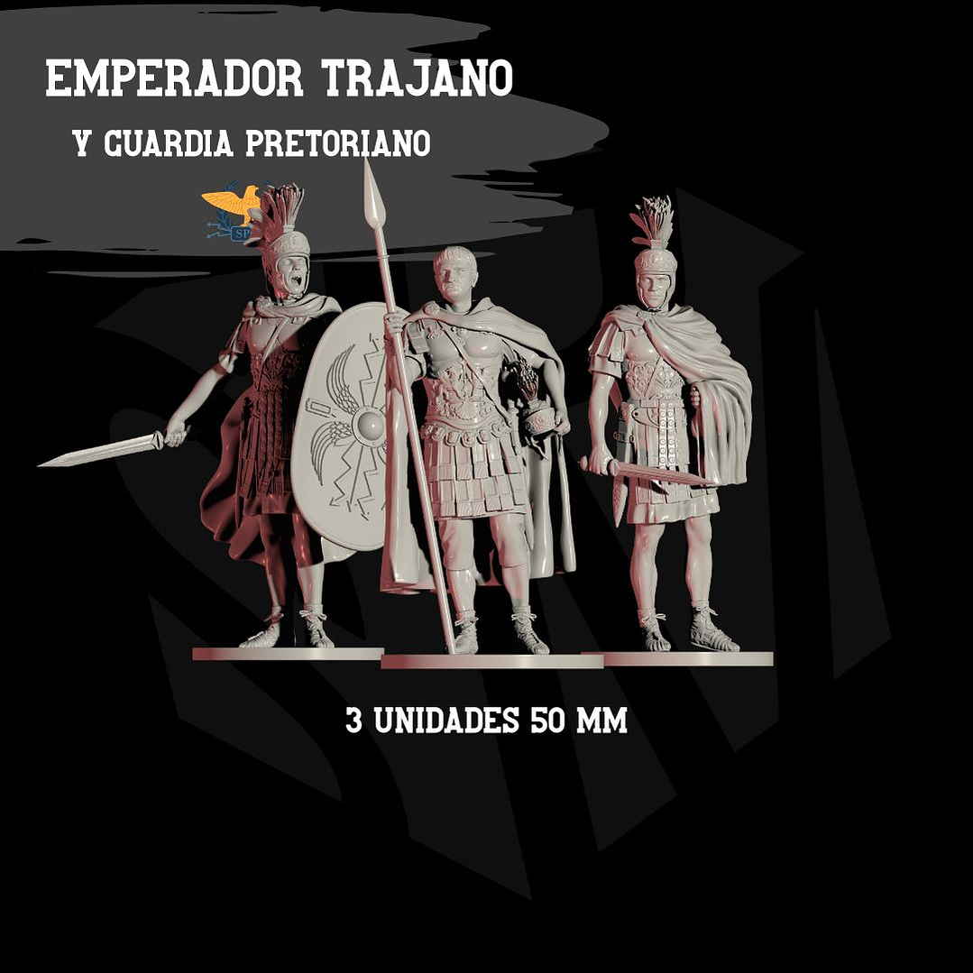 Emperador trajano junto a su guardia pretoriana 3 unidades 1