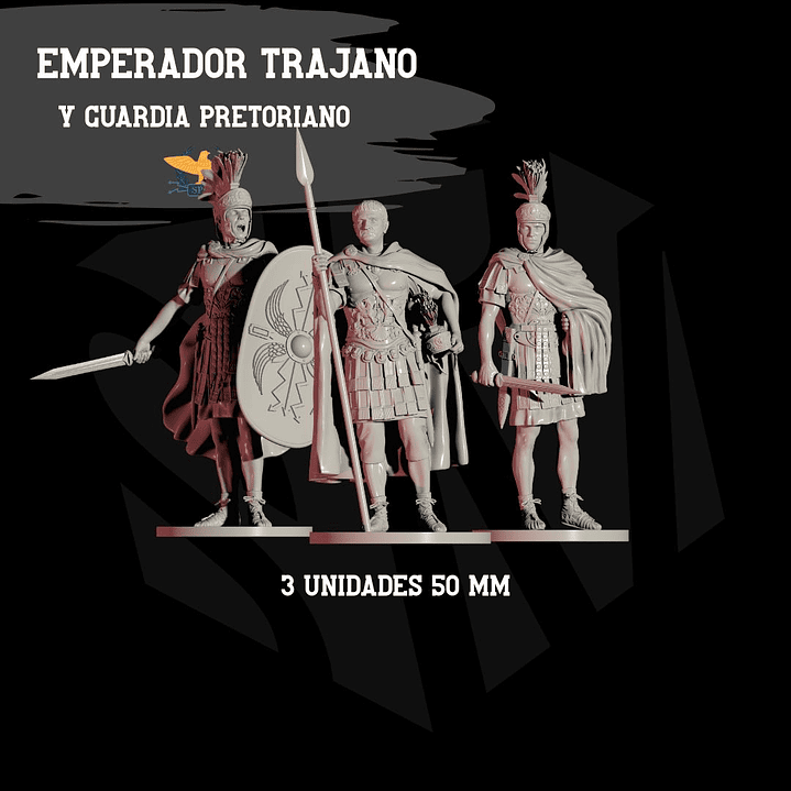 Emperador trajano junto a su guardia pretoriana 3 unidades 1
