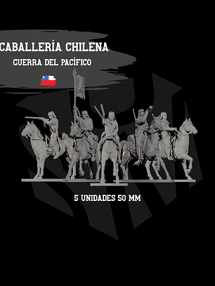Caballería chilena Guerra del Pacífico 5 unidades