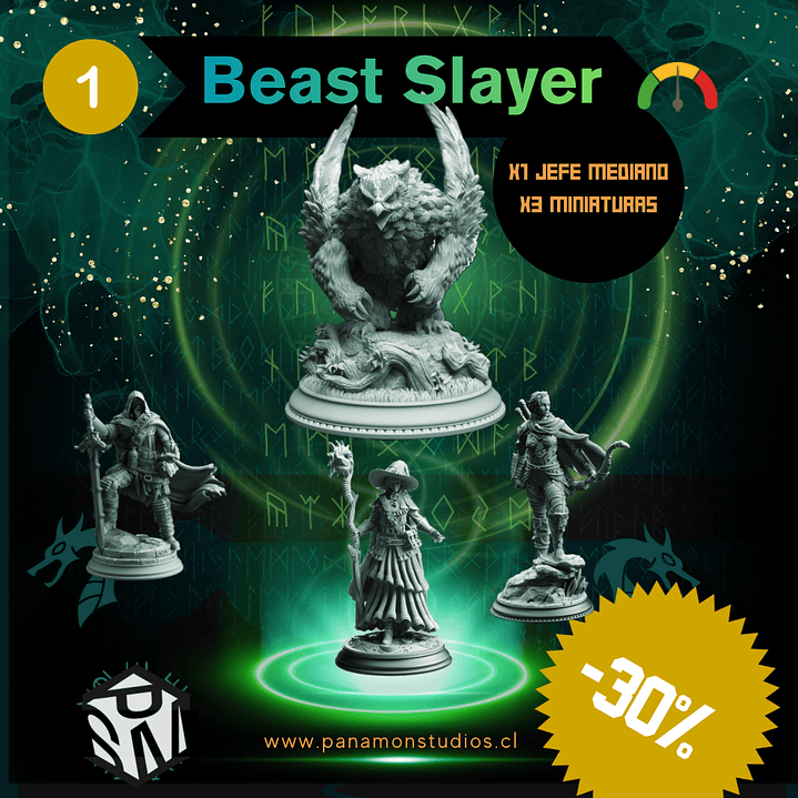Beast Slayer Pack - Pack de Miniaturas con Jefe Mediano 1