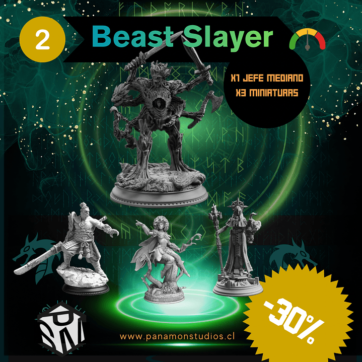 Beast Slayer Pack - Pack de Miniaturas con Jefe Mediano 2