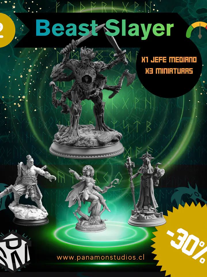 Beast Slayer Pack - Pack de Miniaturas con Jefe Mediano 2