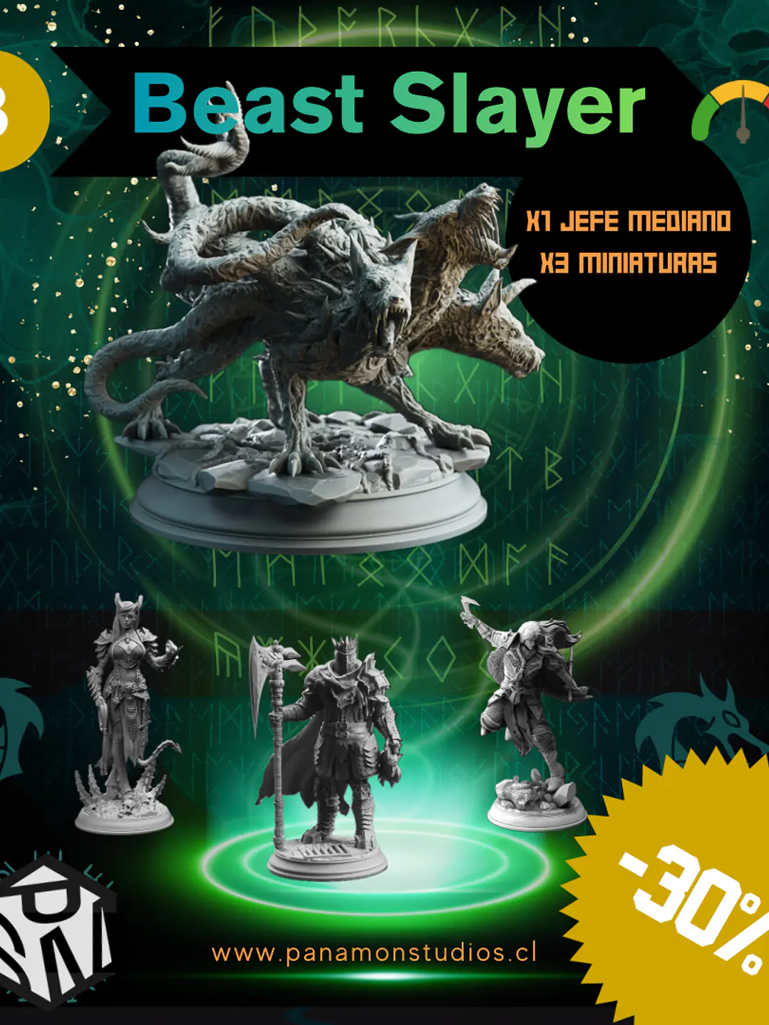 Beast Slayer Pack - Pack de Miniaturas con Jefe Mediano 3