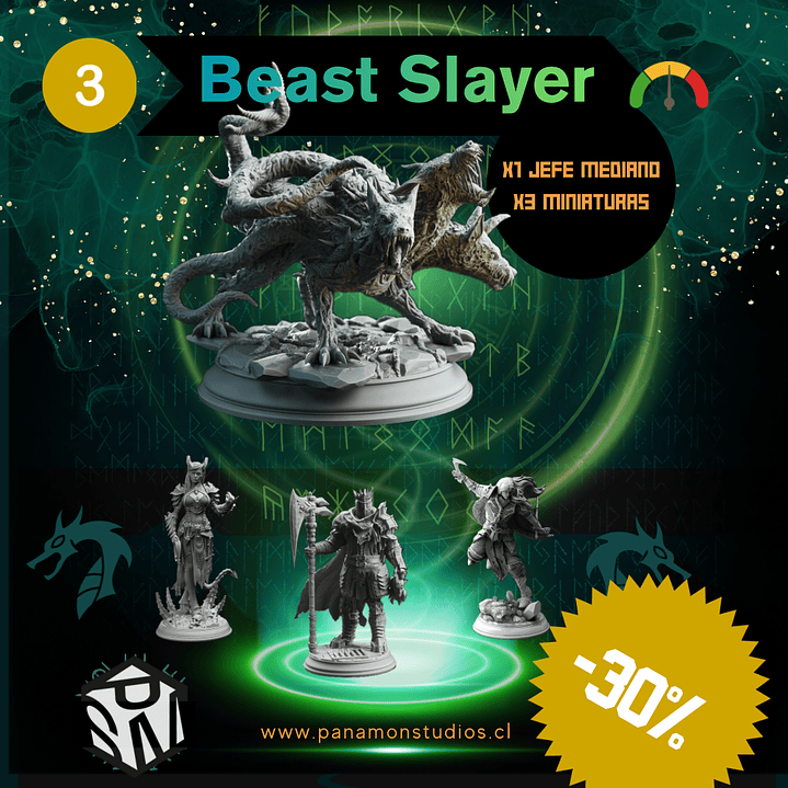 Beast Slayer Pack - Pack de Miniaturas con Jefe Mediano 3