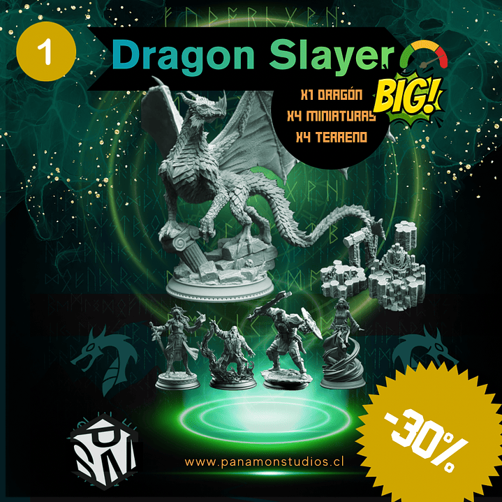 Dragon Slayer — Pack Final Boss + Party + Terreno 1
