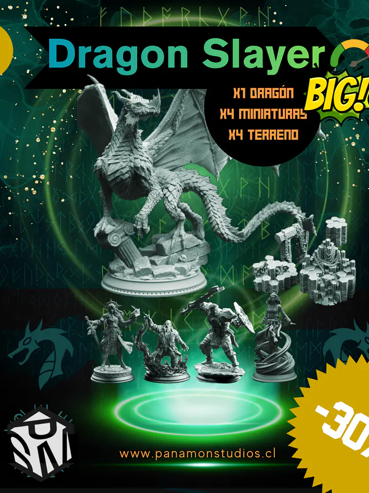 Dragon Slayer — Pack Final Boss + Party + Terreno 1