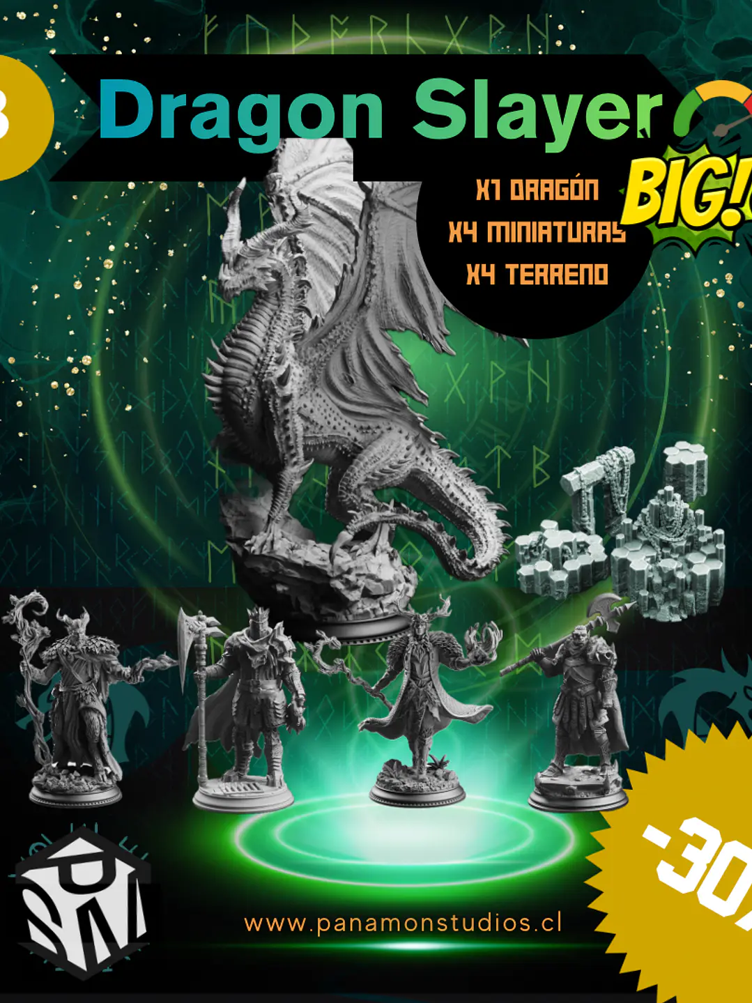 Dragon Slayer — Pack Final Boss + Party + Terreno 3