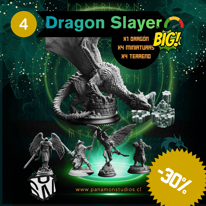 Dragon Slayer — Pack Final Boss + Party + Terreno 4