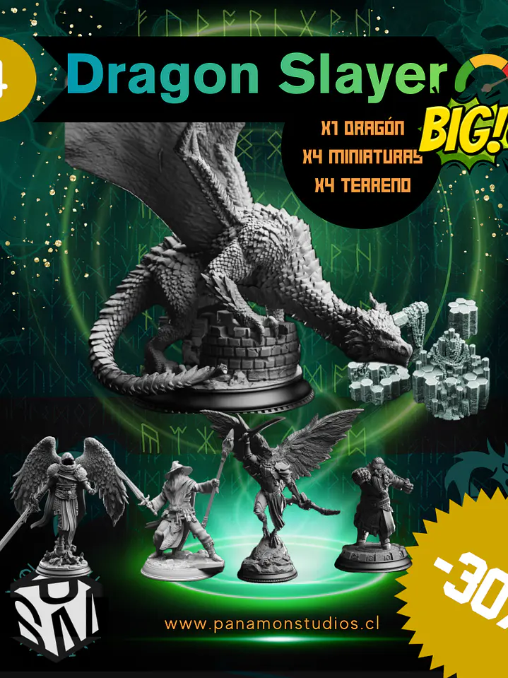 Dragon Slayer — Pack Final Boss + Party + Terreno 4