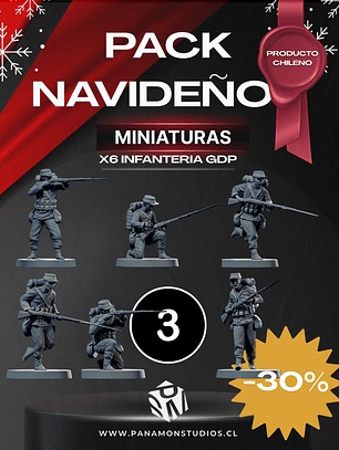 🎖️ Pack Navideño – Infantería GDP (x6 Miniaturas) Exclusivas