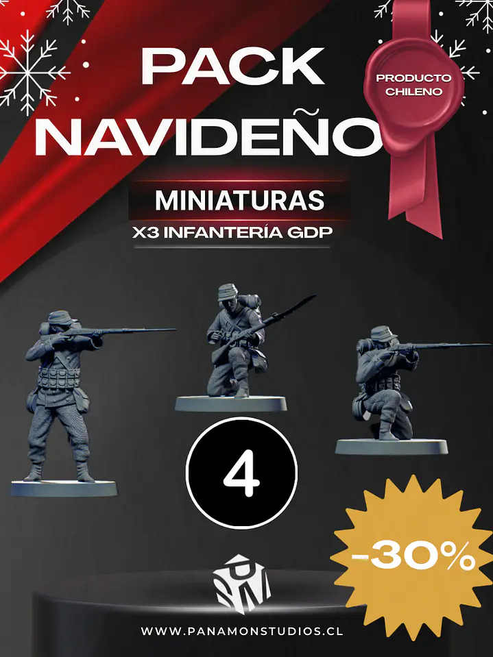 🎖️ Pack Navideño – Infantería GDP (x3 Miniaturas) Exclusivas 1