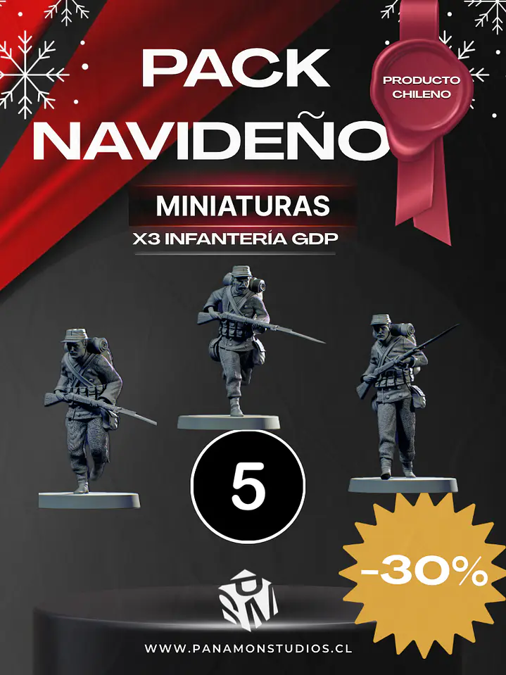 🎖️ Pack Navideño – Infantería GDP (x3 Miniaturas) Exclusivas 2