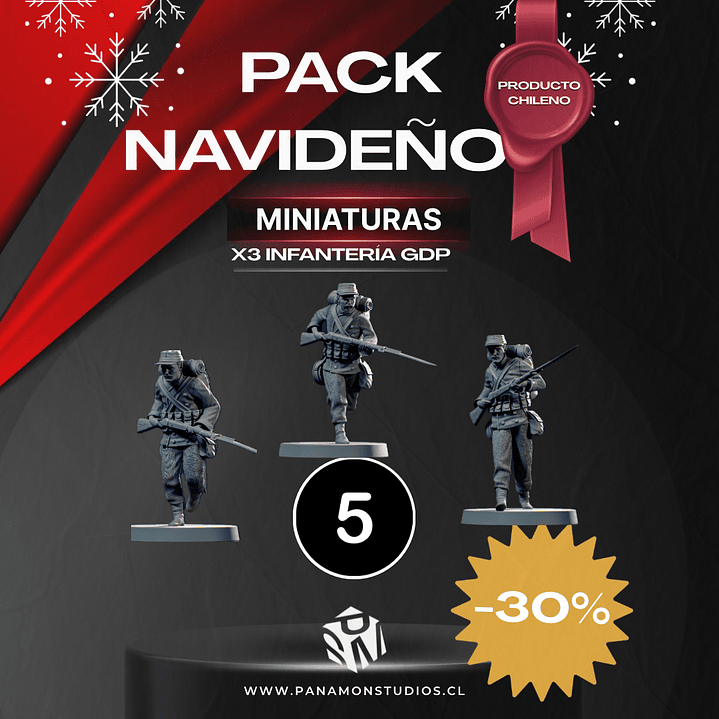 🎖️ Pack Navideño – Infantería GDP (x3 Miniaturas) 2