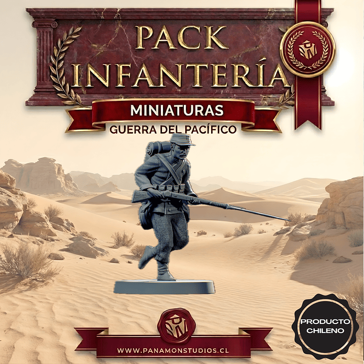 Pack Infantería Guerra del Pacífico - Scale Wars 4