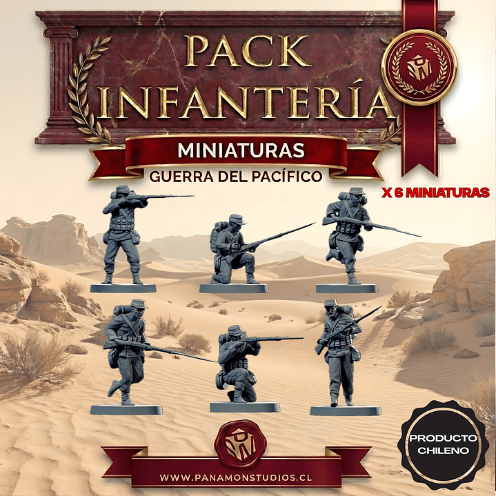Pack Infantería Guerra del Pacífico - Scale Wars 1
