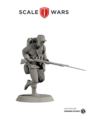 Infantería chilena trotando 50mm
